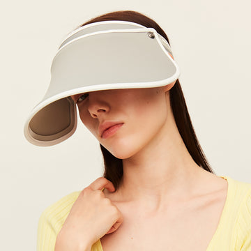 Women's Visor Hat UV Protection Wide Brim Adjustable Face Sheild UPF 50+